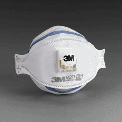 Imagen: Máscara facial quirúrgica 3M N95 (Foto cortesía 3M).